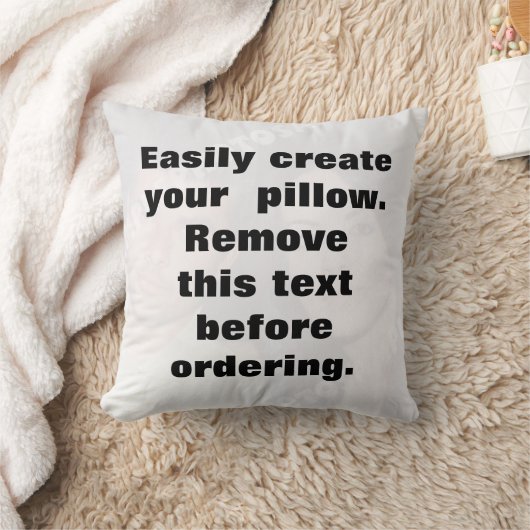 簡単にフォト装飾用クッションを作成 クッション (ブランケット)