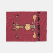 簡単にマウスを使う フリースブランケット (正面(横))