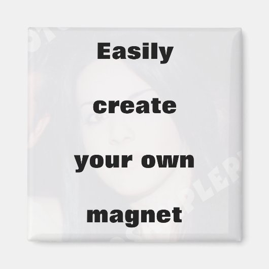 簡単にマグネットを作成する大きな文字を取り除く！ マグネット (正面)