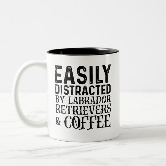 簡単にラブラドール検索とコーヒー ツートーンマグカップ (左)