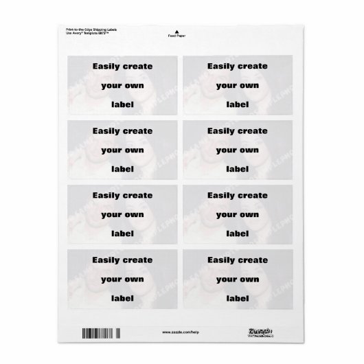 簡単にラベルを作成できる。大きな文字を外せ！ ラベル (フルシート)