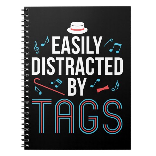 簡単にラベルBarbershop Quartetに気を散らす ノートブック (正面)