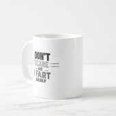 簡単に冗談を言いながら私を怖がらせおもしろいなユーモアのあるさい コーヒーマグカップ (正面左)