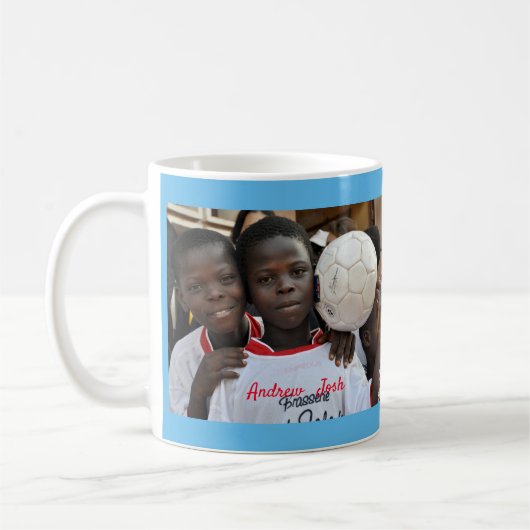 簡単に写真をパーソナライズされた作カスタム成する コーヒーマグカップ (左)