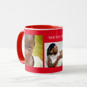 簡単に写真をパーソナライズされた作カスタム成する マグカップ (正面左)