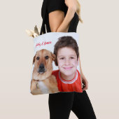 簡単に写真を追加できます。 トートバッグ (クローズアップ)