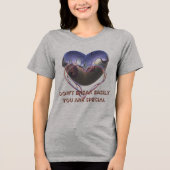 簡単に壊さない – 女やる気を起こさせる性の自信 トライブレンドＴシャツ (正面)