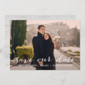 簡単に日付カードを保存する結婚式 セーブザデート (正面/裏面)