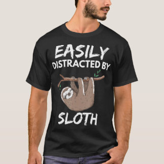 簡単に気を散らおもしろいしたナマケモノ愛人ギフトティー Tシャツ
