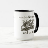 簡単に気を散ら誇りを持ったし、ADHDマグ マグカップ (正面右)