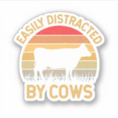 簡単に牛の農業ファンに気を散らした。パーフェクトdes シール (正面)