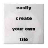 簡単に独自のタイルを作成する大きな文字を削除! タイル (正面)