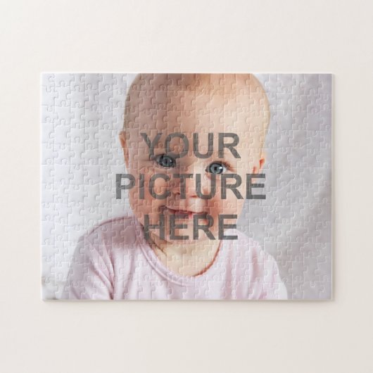 簡単に独自のフォトアートを追加カスタムする ジグソーパズル (横)