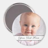 簡単に独自のフォトアートロゴを追加するカスタム マグネット (正面/裏面)