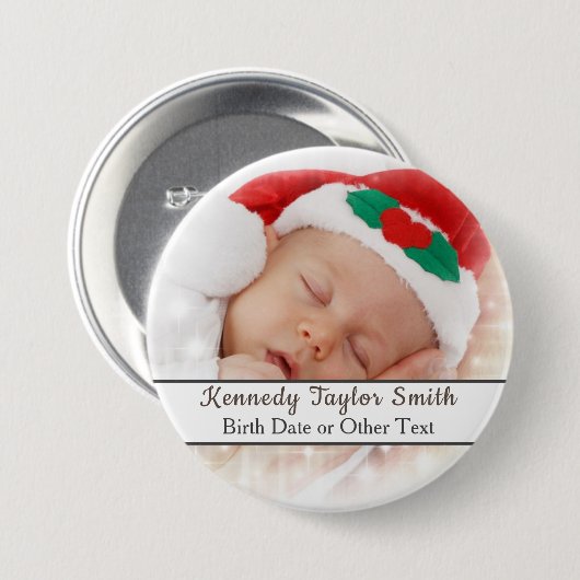 簡単に独自のフォトアートロゴを追加するカスタム 缶バッジ (正面&裏面)