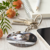 簡単に独自の追加フォトカスタム キーホルダー (側面)