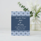 簡単に目まいダマスク日付はがきを保存 案内ポストカード (スタンド正面)