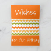 簡単に素晴らしい誕生日があなたを願う カード (内部)