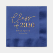 簡単に自信のある卒業パーティーフォイルナプキン 箔ナプキン (正面)