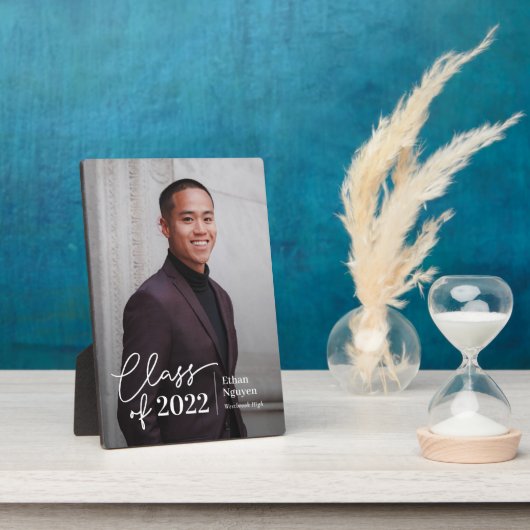 簡単に自信のある編集可能なカラー卒業プラーク フォトプラーク (側面)