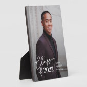 簡単に自信のある編集可能なカラー卒業プラーク フォトプラーク (側面)