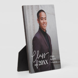 簡単に自信のある編集可能なカラー卒業プラーク フォトプラーク