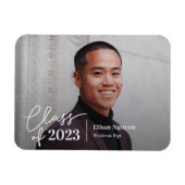 簡単に自信のある編集可能なカラー卒業マグネット マグネット (横)