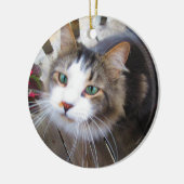 簡単に自分で作成する2枚の写真を追加カスタムセラミック セラミックオーナメント (左)