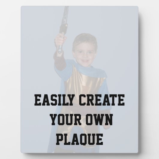 簡単に自分のプラークを作成 – 垂直 – DIY フォトプラーク (正面)