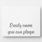 簡単に自分のプラークを作成 – 水平 – DIY フォトプラーク (正面)