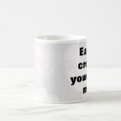 簡単に自分のマグカップを作成する大きな文字を削除! コーヒーマグカップ (中央)