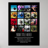 簡単に自分の写真ポスターを作る16画像+文字 ポスター (正面)