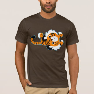 簡単に行くかわいい漫画のタイガーTシャツ Tシャツ