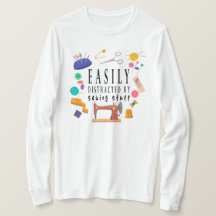 簡単に裁縫物シャツ、裁縫Shに気を散らす