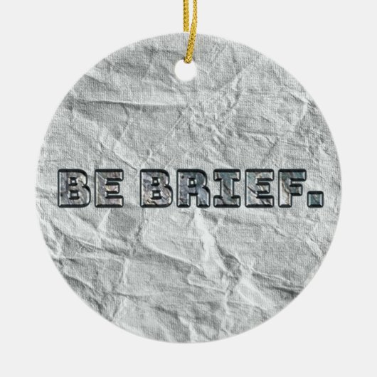 簡単に言え。 セラミックオーナメント (正面)