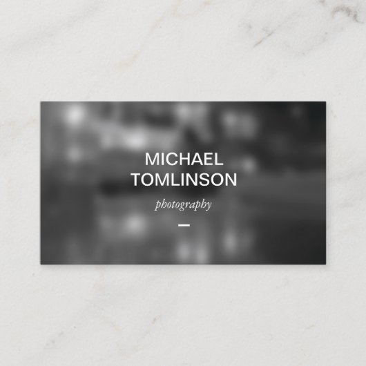 簡単に述べられた写真家の名刺 名刺 (正面)