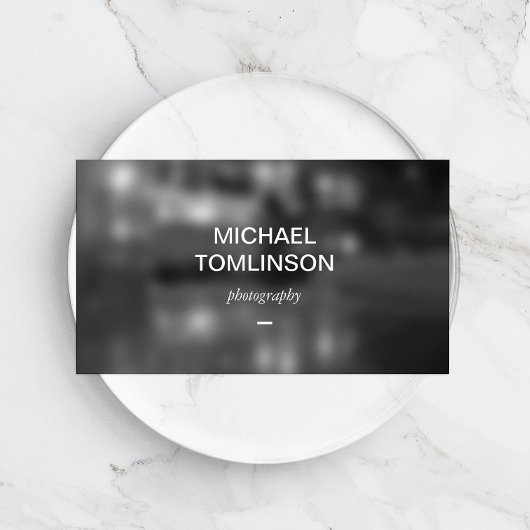 簡単に述べられた写真家の名刺 名刺