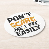 簡単に面白いハロウィーンを私を怖がらせてはいけない ラウンドペーパーコースター (アングル)