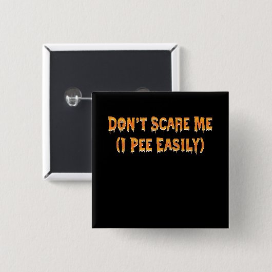 簡単に面白いハロウィーンを私を怖がらせないように 缶バッジ (正面&裏面)