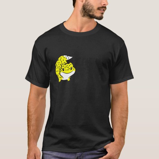 簡単にGeckosヒョウGeckoクレストに気を取られる Tシャツ (正面)