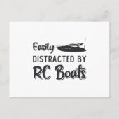 簡単にRCボートに気を取られるモデル無線RCボート ポストカード (正面)