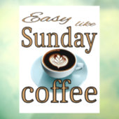 簡単のようなサンデーコーヒー ウィンドウサイン (シート3)