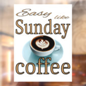 簡単のようなサンデーコーヒー ウィンドウサイン (シート2)