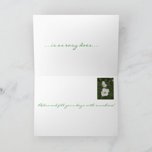 簡単はあります カード (内部)