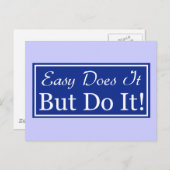 簡単はそれをしますが、します! ポストカード (正面/裏面)