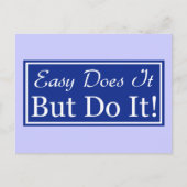 簡単はそれをしますが、します! ポストカード (正面)