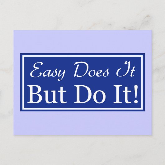 簡単はそれをしますが、します! ポストカード (正面)