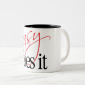 簡単はそれをします ツートーンマグカップ (正面右)