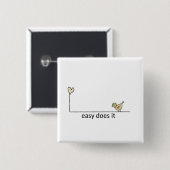 簡単はそれをします 缶バッジ (正面&裏面)