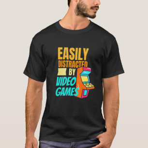 簡単はビデオゲームに気を取られるゲームおたく1 Tシャツ